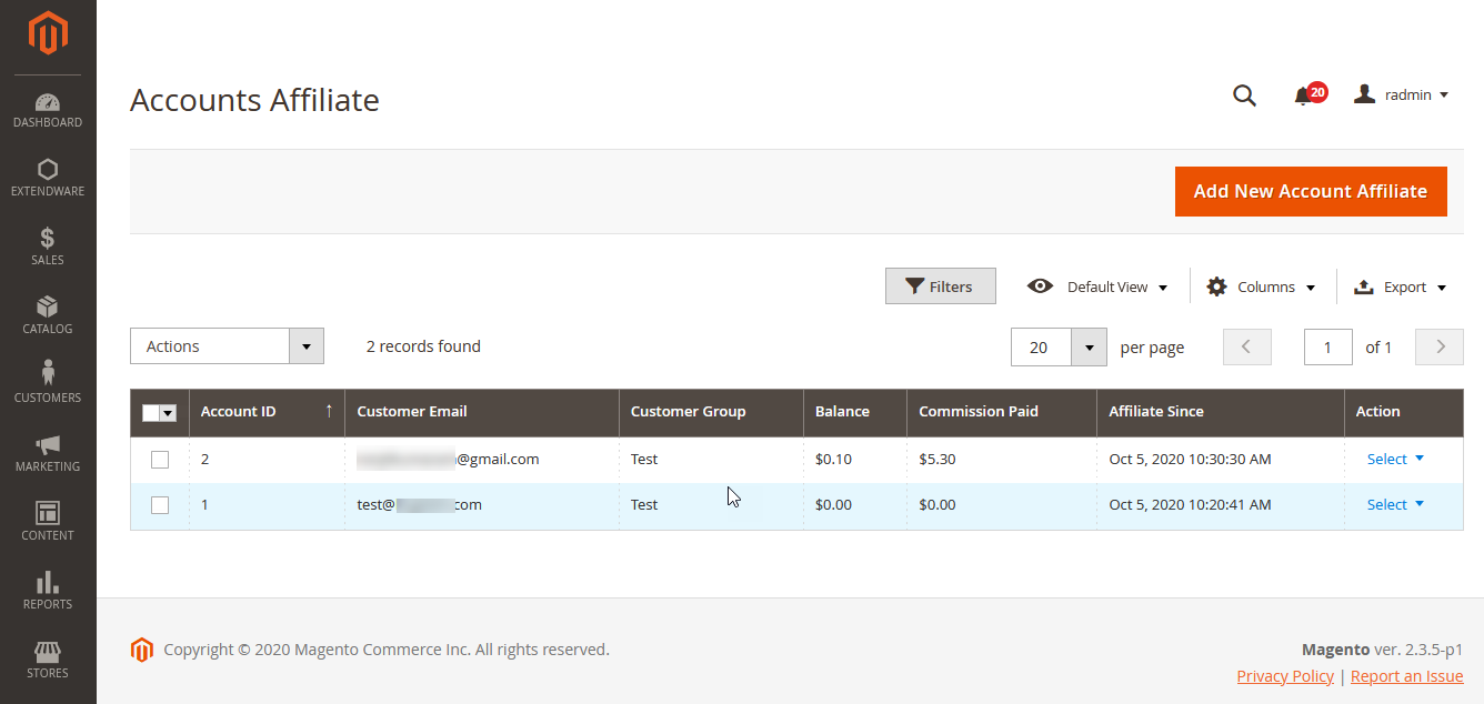Affiliate for Magento 2