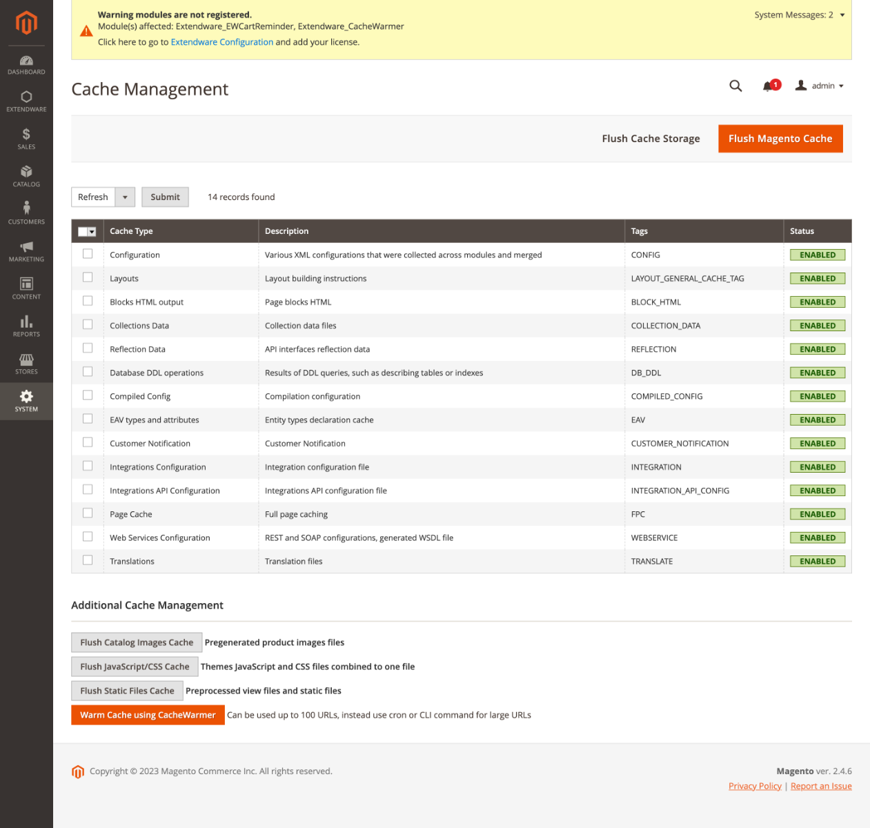 Cache Warmer for Magento 2
