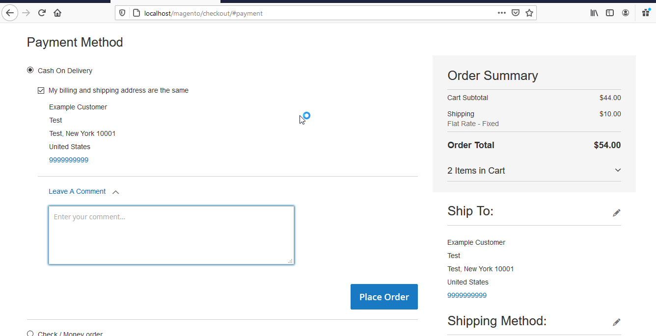Order Comments for Magento 2