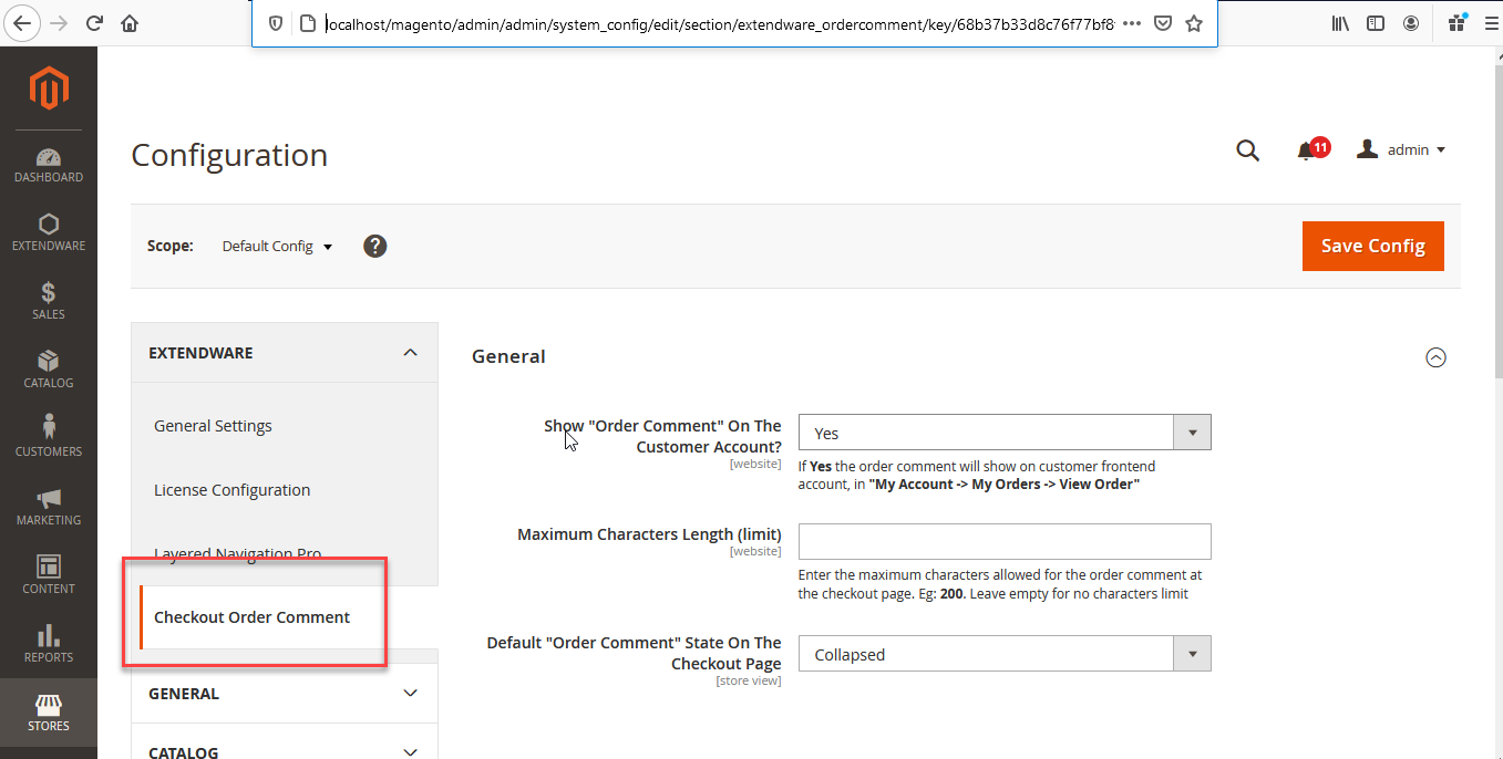 Order Comments for Magento 2