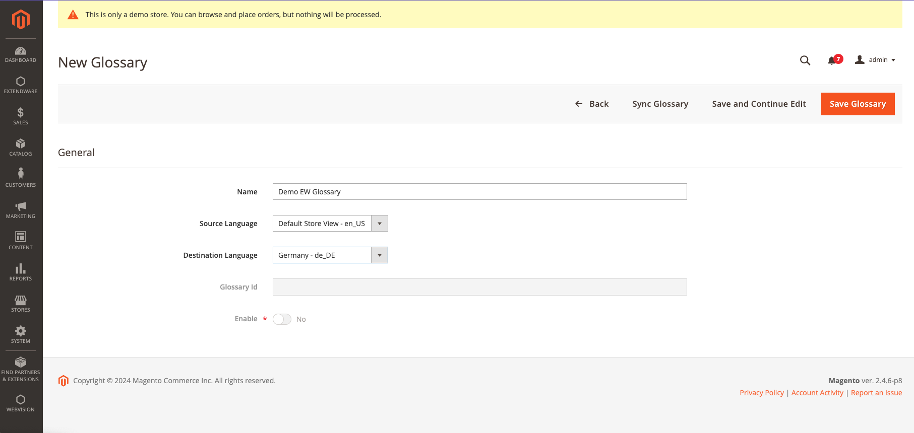 DeepL Translate Glossary for Magento 2