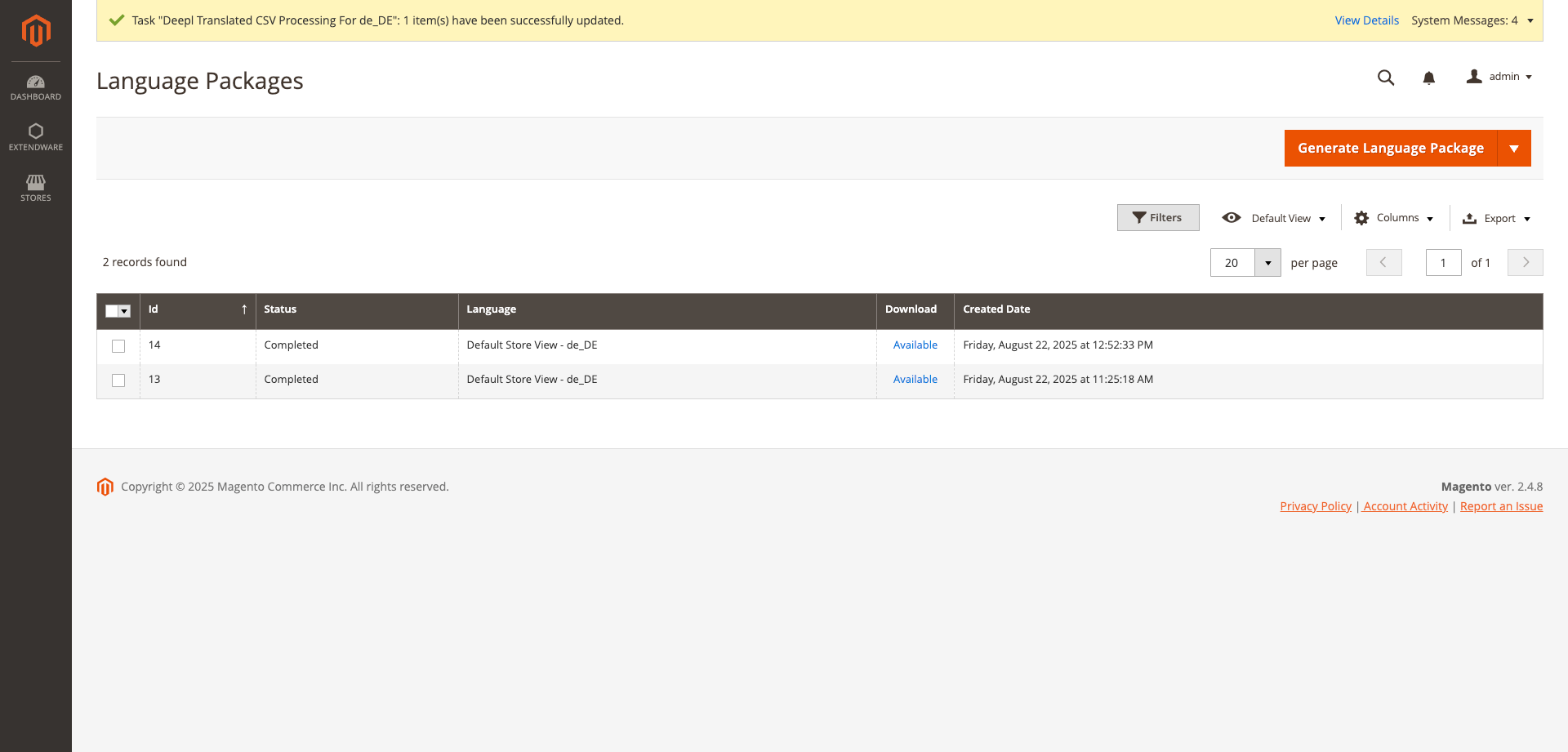 DeepL CSV Translation Manager for Magento 2