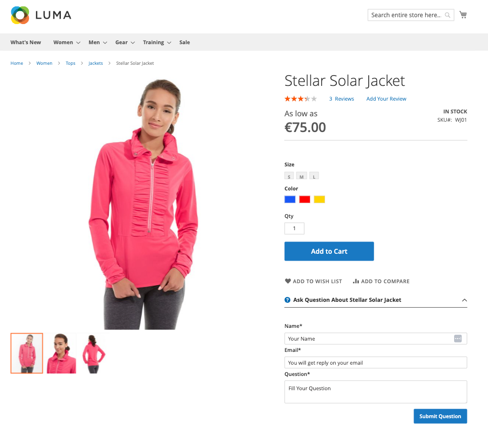 Product Questions for Magento 2