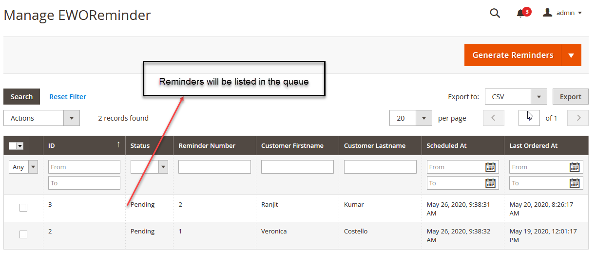Order Reminder for Magento 2