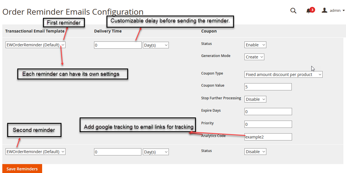 Order Reminder for Magento 2