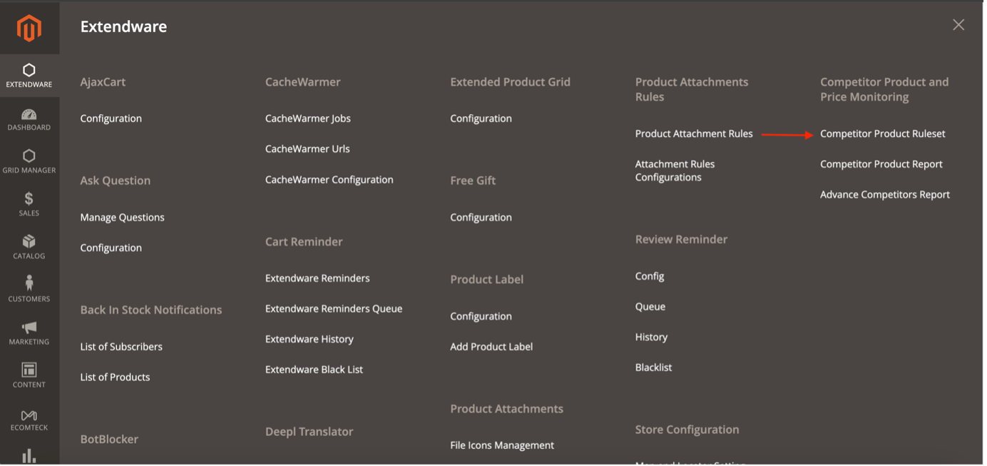 Competitor Product and Price Monitoring for Magento 2