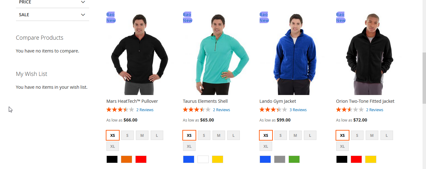 Product labels for Magento 2