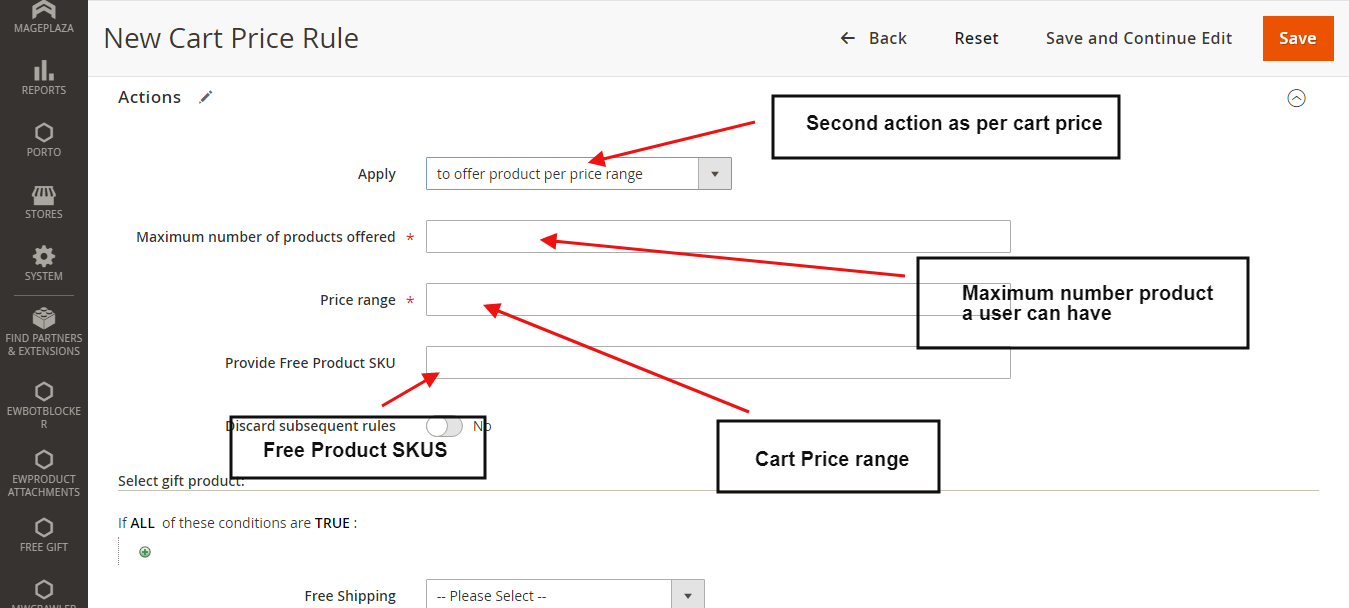 Free Gift products for Magento 2