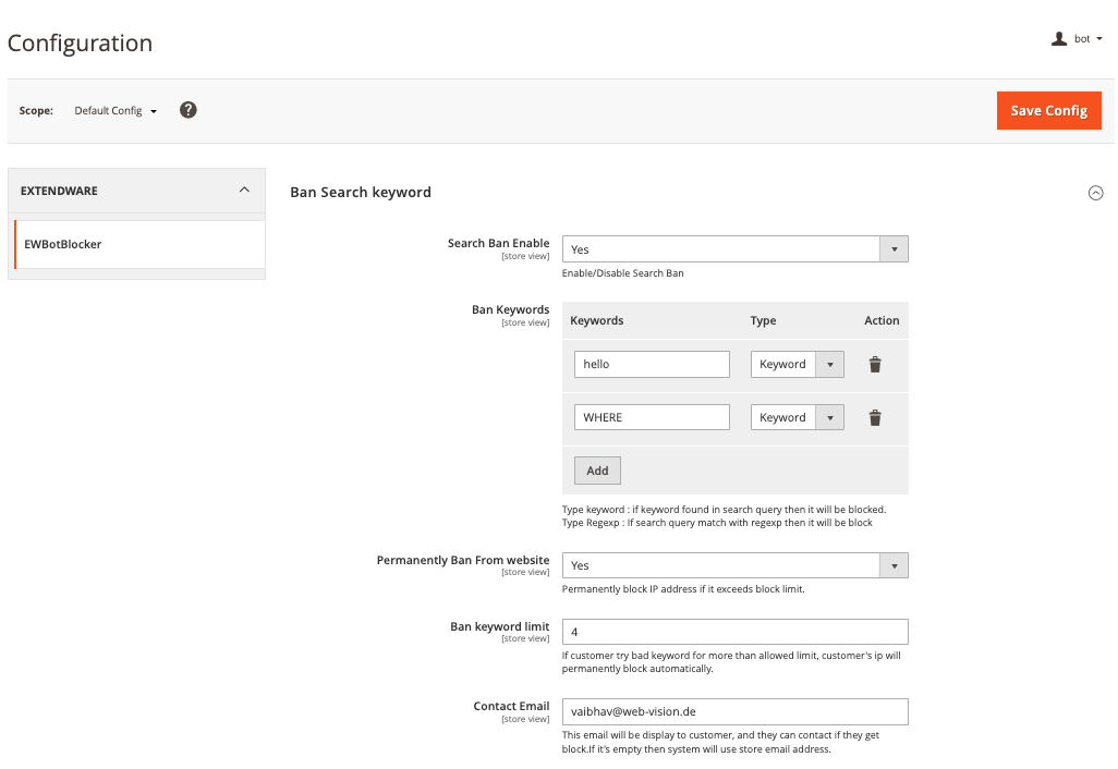 Bot Blocker for Magento 2