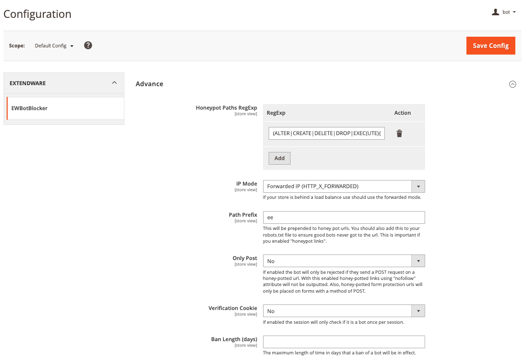 Bot Blocker for Magento 2