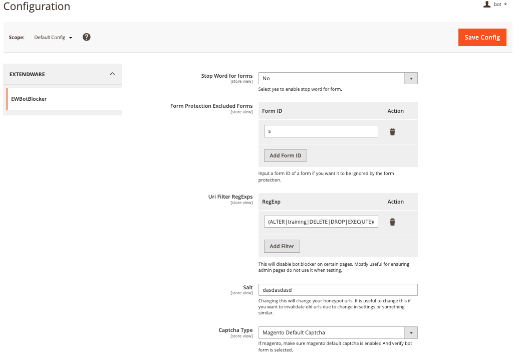 Bot Blocker for Magento 2