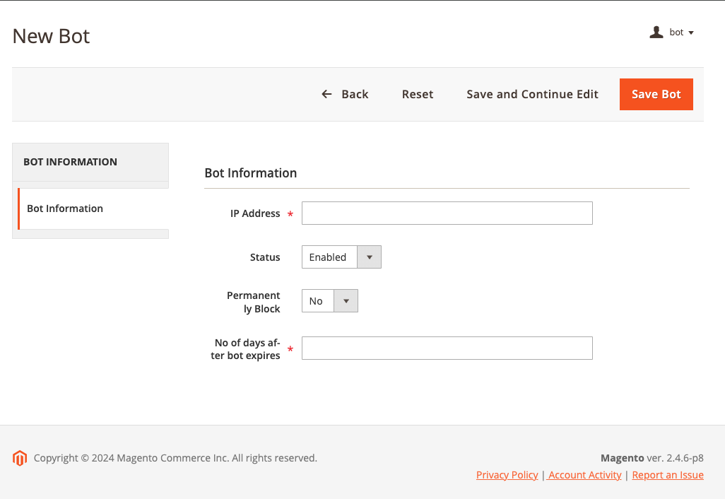 Bot Blocker for Magento 2