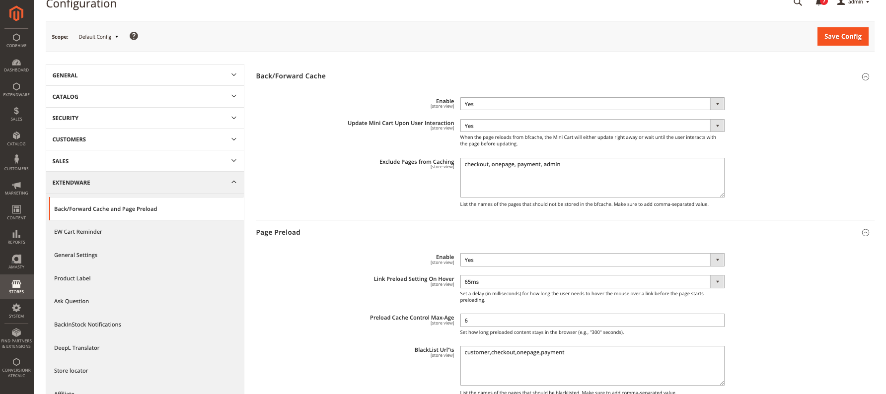 Back Forward Cache & Page Preload for Magento 2